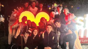 Les étudiants ont fait le voyage au festival Lumières à Lyon.